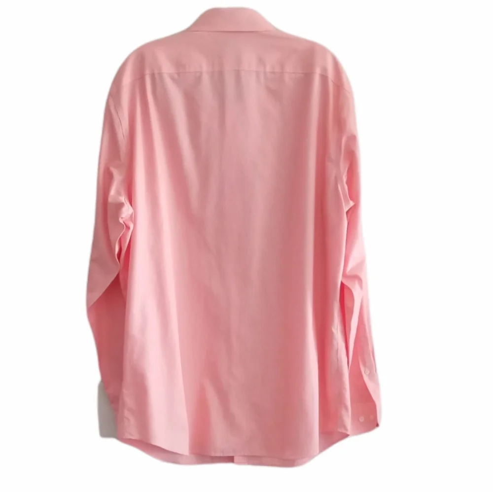 Banana Republic Men's Tailored Slim Fit Cotton Oxford Shirt XL Pink & White - Picture 2 of 7